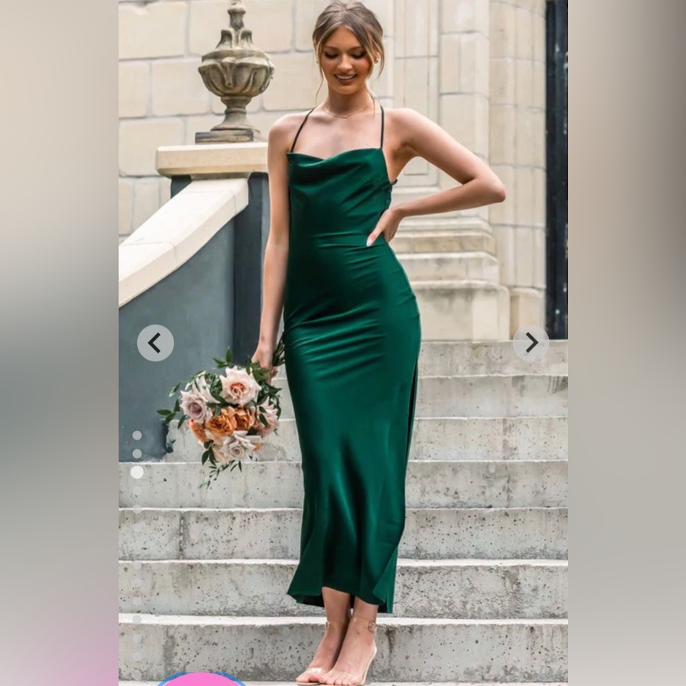 Beginning Boutique Adina Emerald Maxi Formal Dress